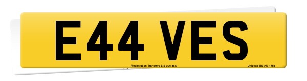 Registration number E44 VES